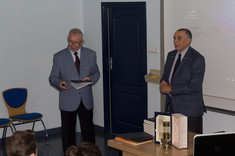 Od lewej: dr J. Pusz, prof. J. Kalembkiewicz,